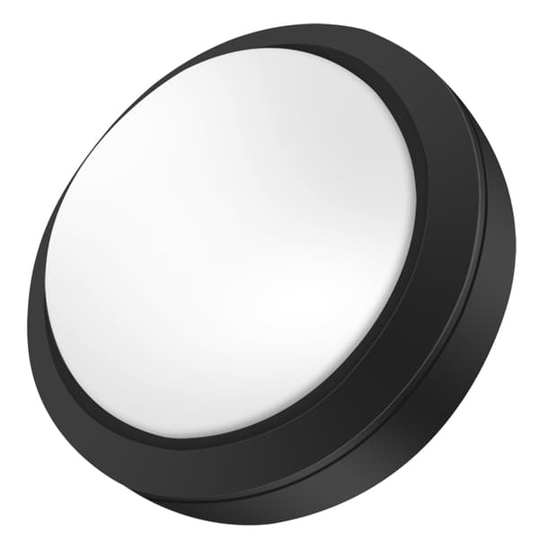 100 mm massiv arkadeknap med LED konveksitetskonsolerstatning (hvid)