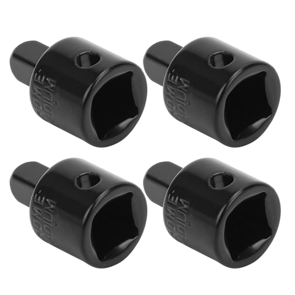 4 stk. sokkeladapter, skraldenøgle, konverteringshoved, reparationsværktøj, hardware 3/8 M til 1/4 S