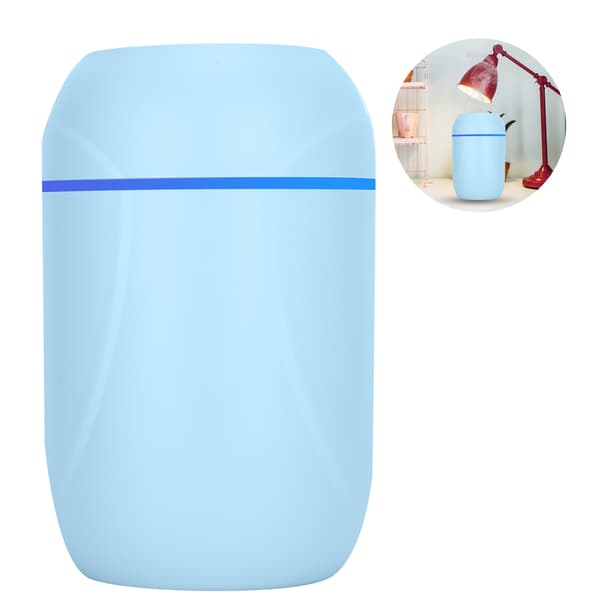 300 ml luftfukter USB-lading Aromaoljediffuser Bærbar Stille Bil Luftfrisker Blå