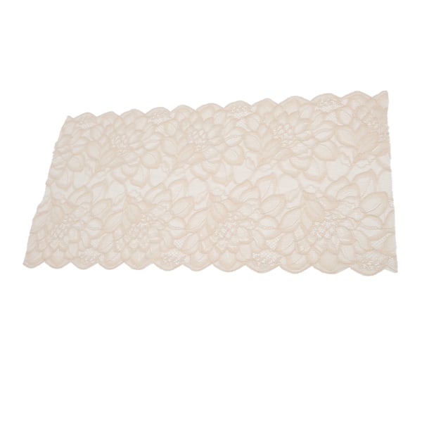 Spetsband 10 meter 23 cm bredd dekorativ elegant spetskant för presentförpackning brudkläder broderidekoration hudfärg