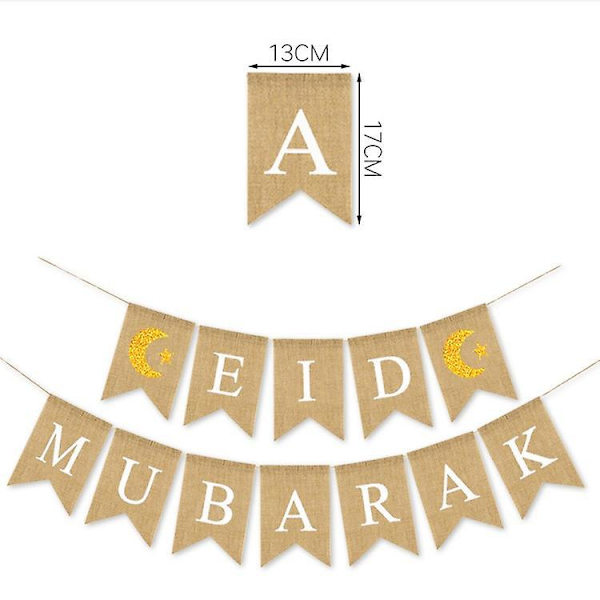Ramadan Viirinauha Muslimi Eid Mubarak Koristeellinen Banneri Muslimi Islam Ramadan Viirinauha Juhlakoriste
