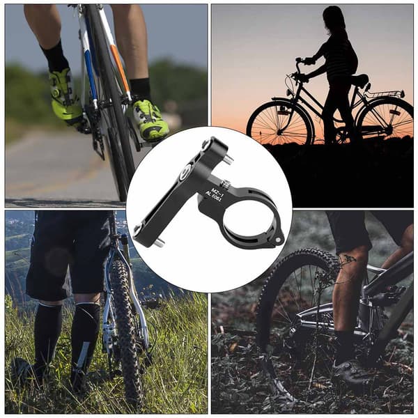 Udendørs Cykel Vandflaskeholder Adapter CNC Aluminiumlegering Kopholder Adapter Base Sort