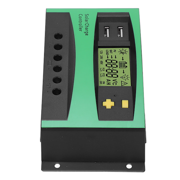 Solar Charge Controller PWM Panel Regulator 12V 24V 30A med 2 USB 5V udgange til autocamper og båd