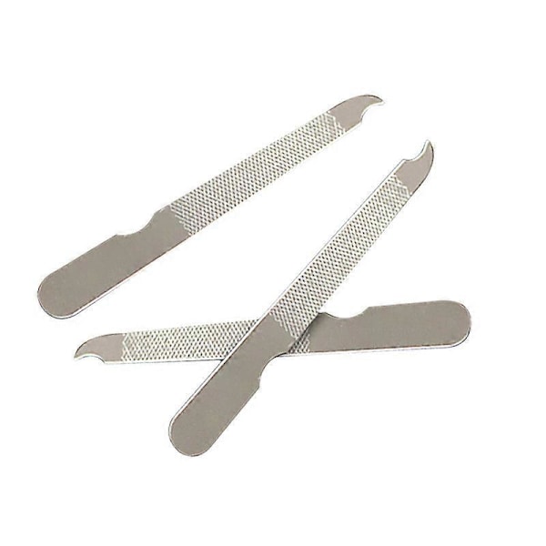 Nagelfilsset Dubbelsidig Nagelfil med Böjd Spets, Metallfil Buffer Fingernaglar Tånaglar Manikyr Filar Nagel Vård Manikyr Verktyg Tillbehör för Sa