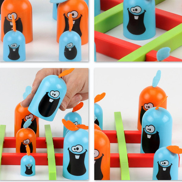 Interaktiivinen Gobblet Gobblers -lautapeli – opettava lelu vanhemman ja lapsen väliseen siteeseen ja varhaiseen oppimiseen