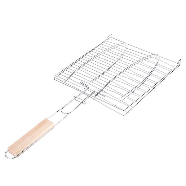 39,5*21,5*18,5cm Grillkorg för HemmabBQ, Grilltång Rostfritt Stål Grillverktyg Tillbehör Grillad Fisktång Fisknätstång