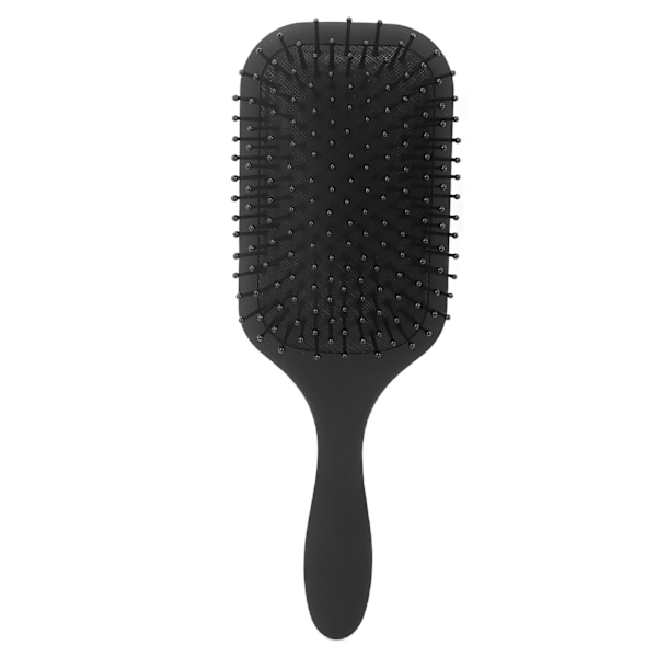 Hårbørste Detangling Styling Massasje Hodebunn Luftpute Kam for krøllete rett hår Svart