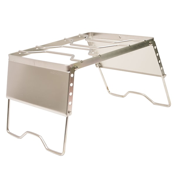 Sammenleggbar bålgrill, høydejusterbar, 20 kg bæreevne, rustforebyggende, rustfritt stål