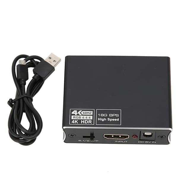 HD Multimedia Interface-omvandlare HD Multimedia Interface till optisk SPDIF och 3,5 mm stereo ljudomvandlare