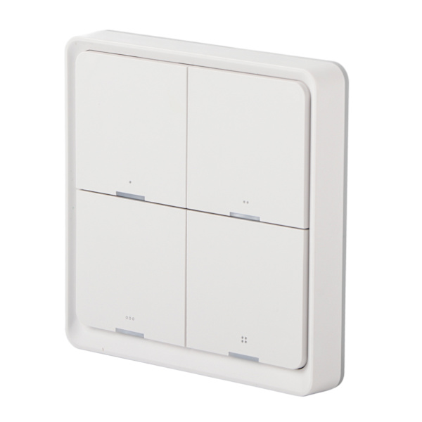 Trådløs Scene Switch Intelligent 4-vejs Panel Vægafbryder Mobiltelefon APP Kontrol til ZigBee