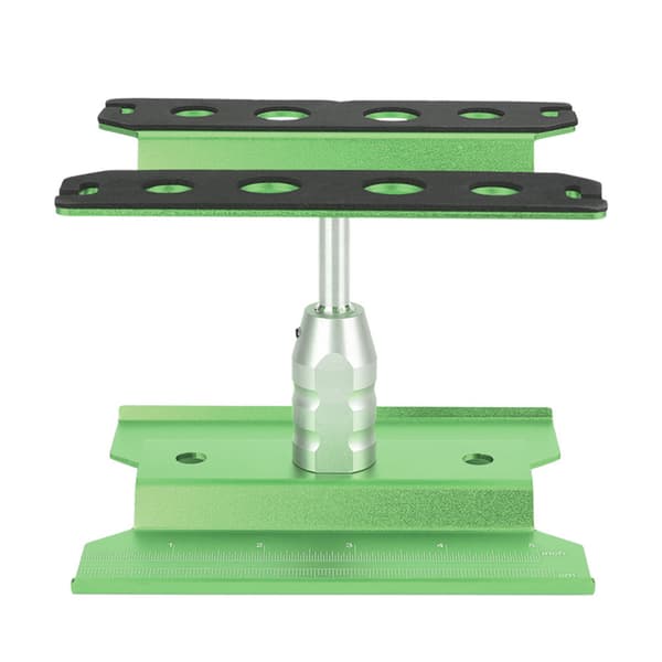 Rotationsreparationsstations-samleplatform-arbejdsstander til 1/8 1/10 RC-modelbil (grøn)