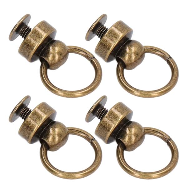 200 set 9 mm mässingsnitar plånbok kulnitar stora dragring knappnitar nitar för DIY kläder väskor skor telefonfodral brons