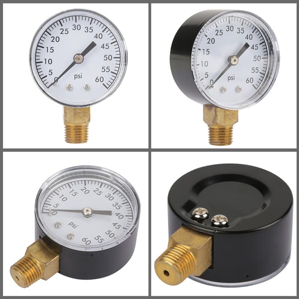 0-60psi tryckmätare manometer för vatten luft olja urtavla instrument bas ingång NPT 1/4\"
