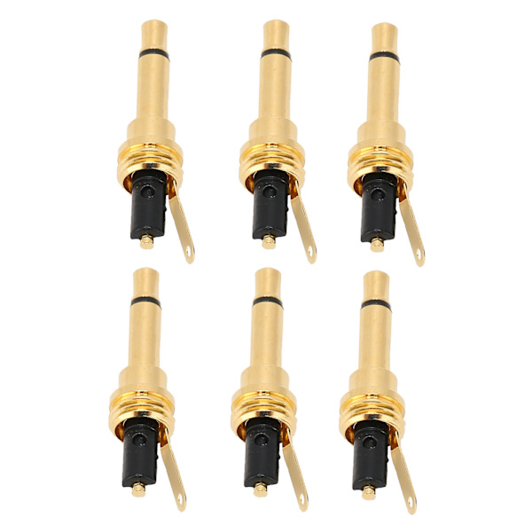 100 stk. 2-polet 3,5 mm mono hovedtelefonstik stik udskiftning DIY AUX adapter reparation