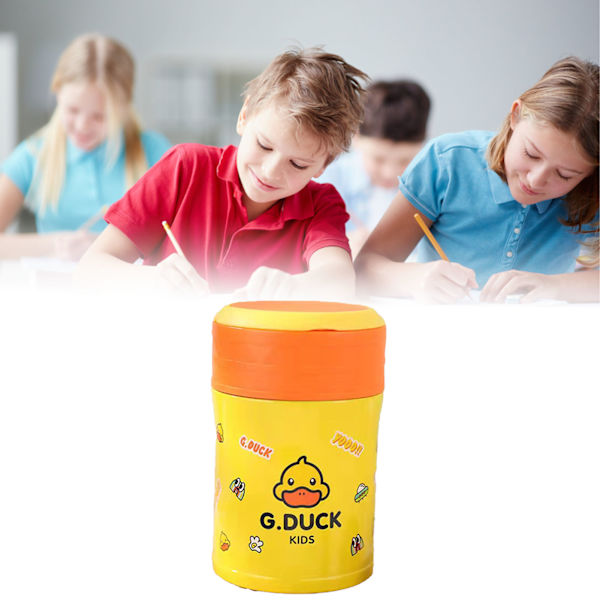 520 ml isolerad matbehållare 316 rostfritt stål termisk Bento behållare burk bred mun matbehållare för studenter arbetare gul