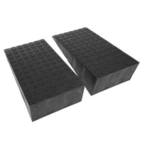 1 set startblockspedaler med slirskyddsremsor Tjockare startblock plastpedaler för sportträningstävlingar