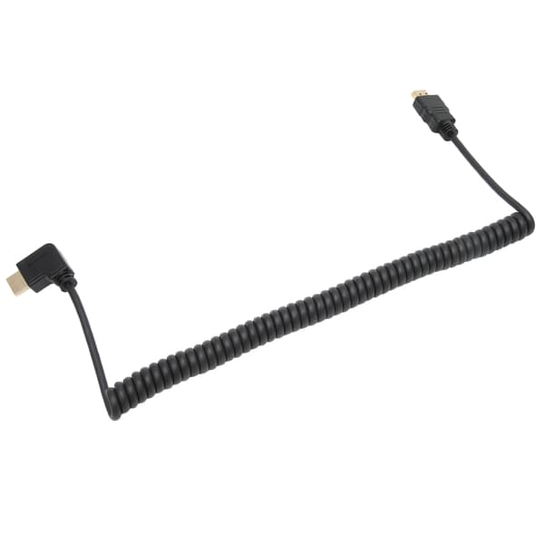 90 graders rettvinklet HD Multimedia Interface hann til hann forlenger spiralkabel for datamaskin/TV