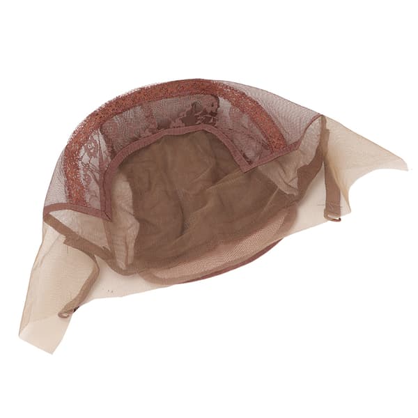Paryknet Hårnet Blonde Nylon Mesh U Del Justerbar Åndbar Mørkebrun til Performance