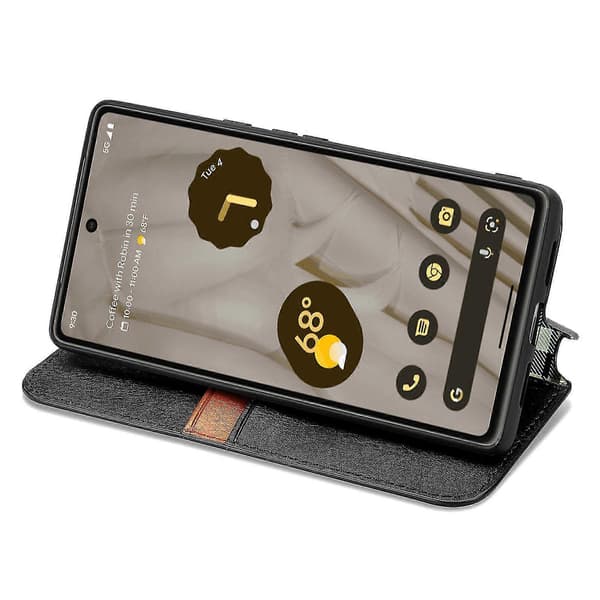 Fodral för Google Pixel 7a Flip Plånbok Flip Magnetiskt Skyddsfodral Plånbok Kompatibel med Google Pixel 7a Fodral Black
