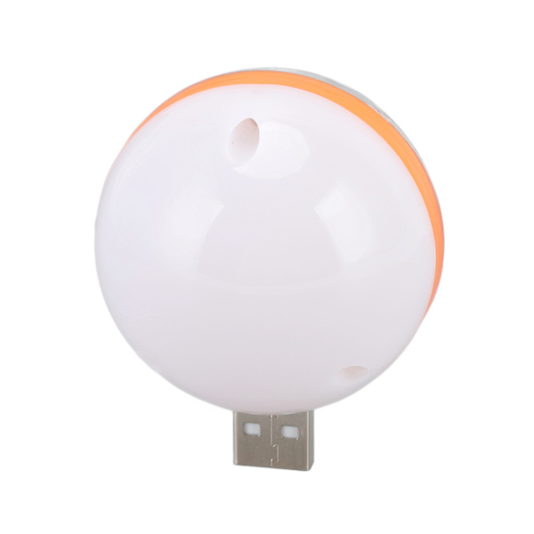 USB Mini Fargerik Ball Lys 2 Lysmoduser DC 5V Stemmestyring RGB Scenelys for Bursdagsfest Dansefest