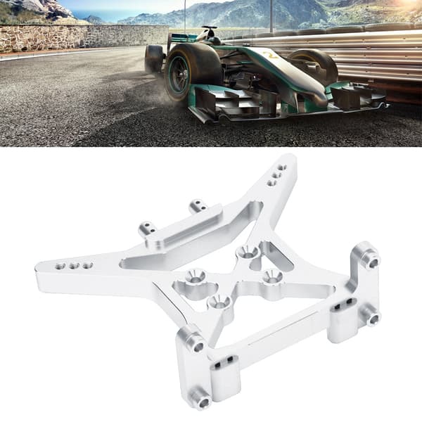 Bageste stødtårn i aluminiumslegering til ECX 2WD 1/10 RC Hobbybil Sølv