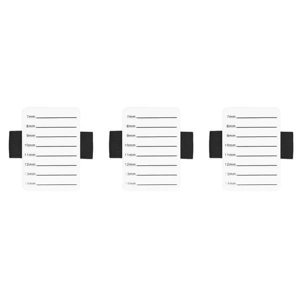 10 stk. vippholder øyenvippeforlengelse håndbrett med elastisk håndleddsstropp vipphåndholder 7 til 14 mm