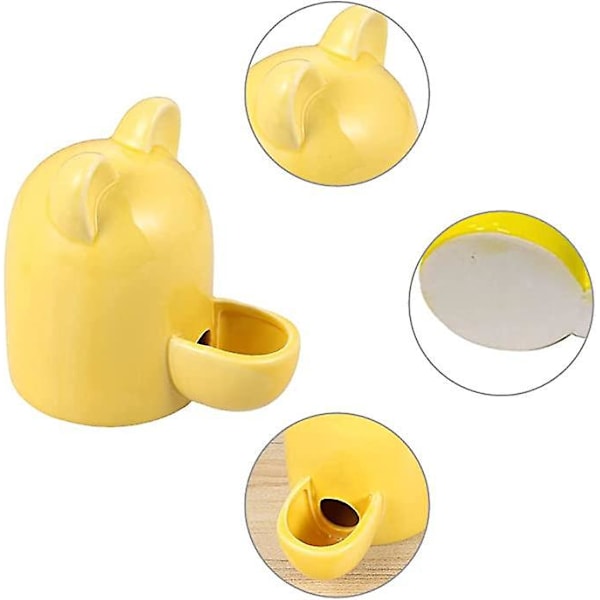 Liten Keramisk Vattendispenser för Smådjur, Tyst Keramisk Drickskål, Liten Skål för Hamstrar, Keramisk Hamsterflaska, för Fåglar, Hamstrar, Möss, Igelkottar, Ch
