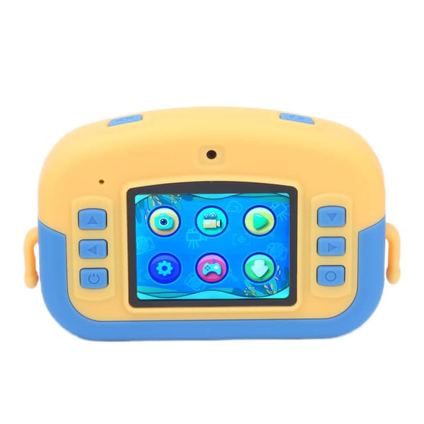 Barnkamera 2 till 3 timmars batteritid USB-laddning Anti-fall Mini Bärbar Digital Barnkamera för Barnpresenter Blå