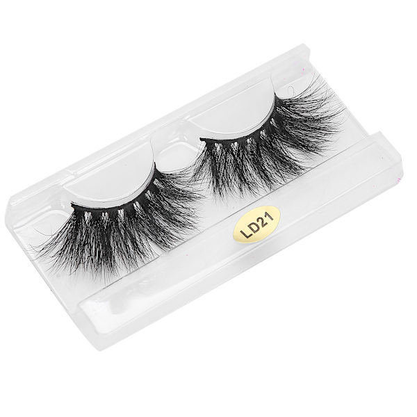 5D 25 mm lösögonfransar Makeup lösögonfransar Fluffy Curling Långa lösögonfransarLD21