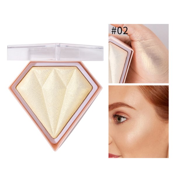 5 farver Blush Makeup Palette Highlighter Contouring Powder Bronzer High Gloss Highlighter