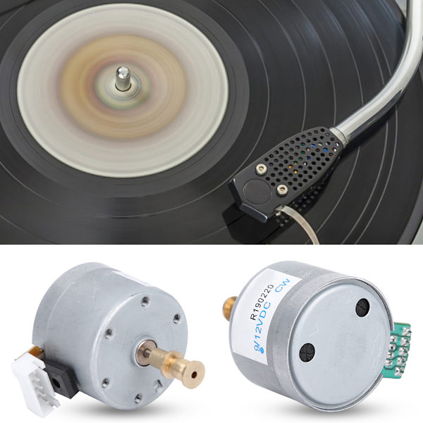 Metall grammofon fonograf erstatningsmotor Vinyl platespillere Instrumenter Deler 6-12V