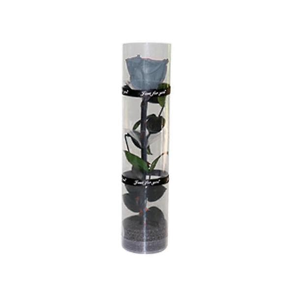 En ægte bevaret rose, evighedsrose, holdbar rose, evig blomst smoke grey