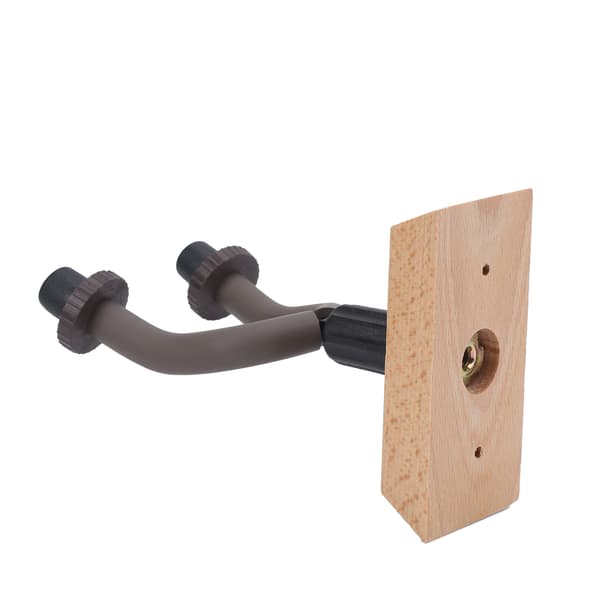 2 stk gitarveggfesteholder krokholder stativ solid trebunn for elektrisk ukulelebass