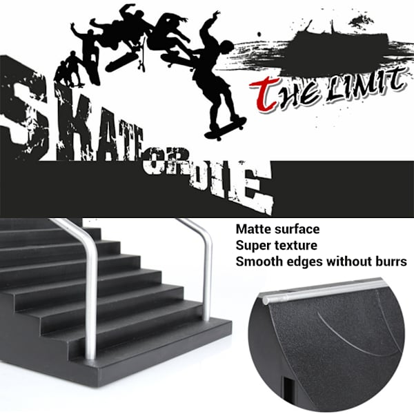 Skatepark Fingerboard med Rampe Dele Track Børn Legetøj Børn Mini Skateboard Legetøj