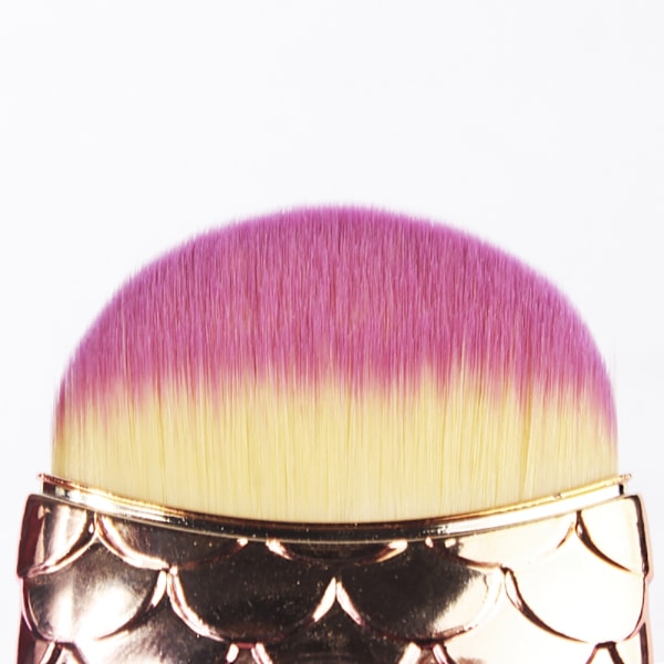 Manicure negle rengørings støv børste værktøj multifunktionel foundation fiskehale børste