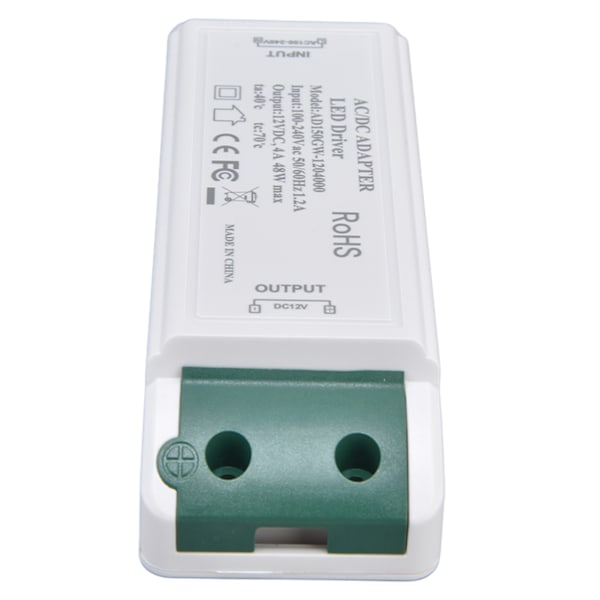 LED-driver 12V DC 48W 4A konstantstrømsadapter 12V LED-strømomformer AC100‑240V