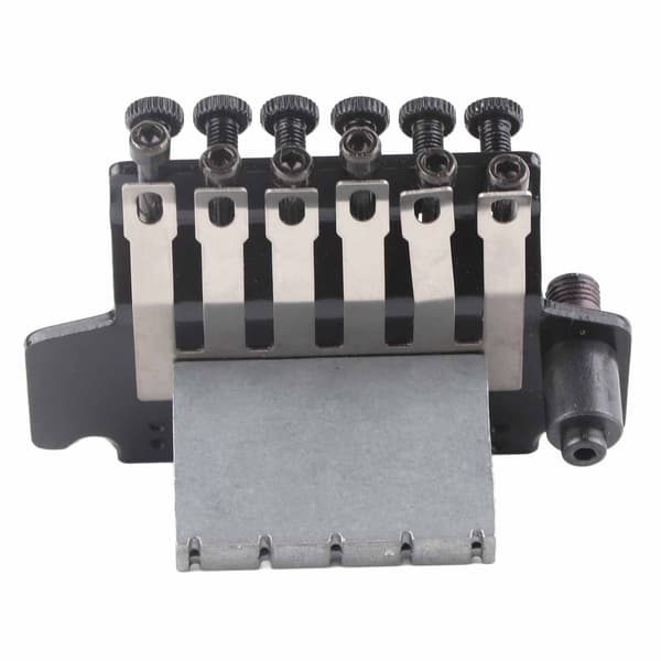 Tremolo Bridge System Dubbel Gungande Fjäderstabilisator Enhet för Elgitarr Svart