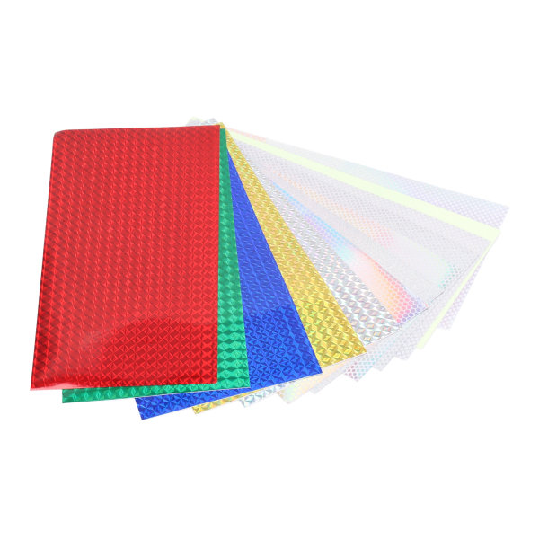 12 stk fiske lokke klistremer blandet farge laser lim film refit materiale lysende dekor