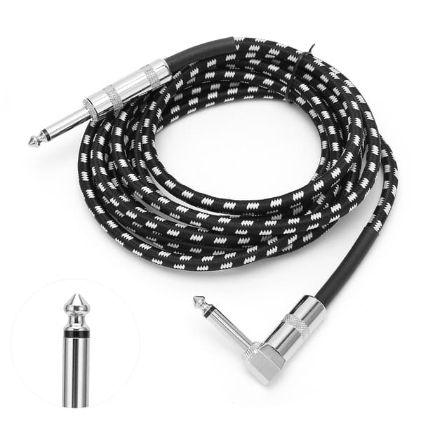 JORINDO 6.35MM Hane Huvud Ljud Gitarrkabel Elgitarr Förstärkarkabel 1/4 Tum Instrumentkabel 3 M