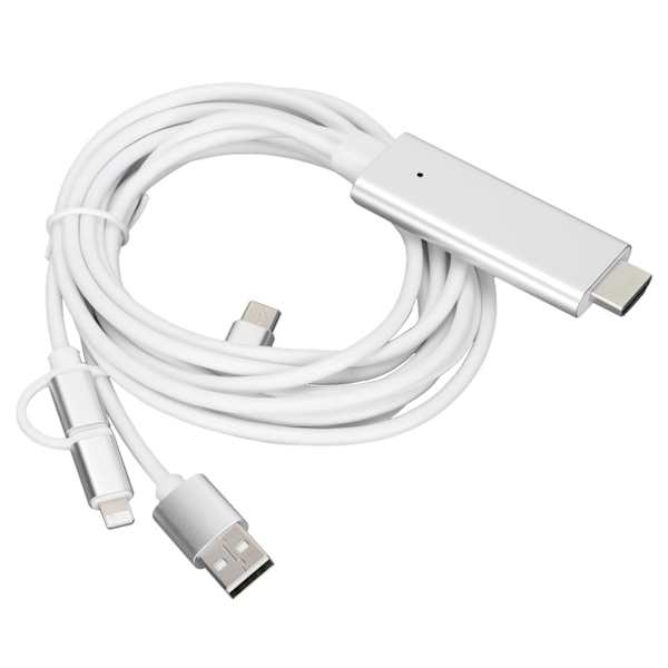 Kaapeliadapteri 3 in 1 HD-tila Laaja yhteensopivuus 1080P Ei asemaa vaadita High Definition Multimedia Interface -kaapeli 5V