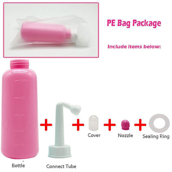 500ml Bärbar Reseset för Postpartum Kvinnor och Sängliggande Personer 2-pack