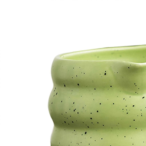 2 stk. Traditionel Matcha Skål med Piskholder Håndværk Stue Te Skål Grøn