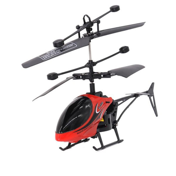 RC-helikopteri, pudotuskestävä, USB-ladattava, lasten, poikien, kauko-ohjattava helikopterilelu sisä- ja ulkokäyttöön, punainen