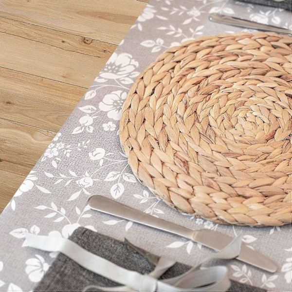 6 kpl PYÖREÄ vesihyasintti PÖYTÄTABLETIT 30 cm (12 tuumaa) Laadukkaat kudotut rottinkiset pöytätabletit