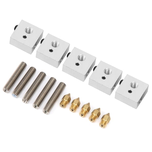 Aluminium Varmeblokk for Makerbot MK8 Hot End 3D-skriverdyse Halsrørtilbehør