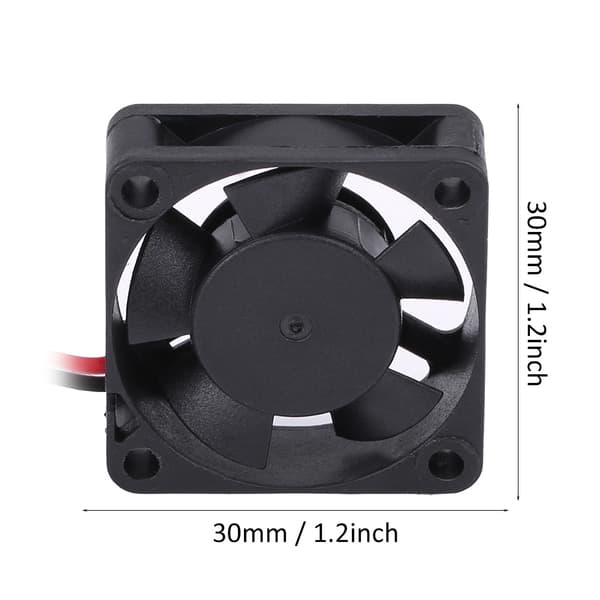 RC Motor Motorkøler Sort DC Blæser Bildele (30 * 30mm)
