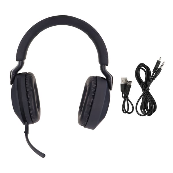 Bluetooth Gaming Headset Sammenleggbar Type C Grensesnitt Trådløs Bluetooth 5.1 Kablet Dobbelmodus Stereohodesett med Mikrofon Blå