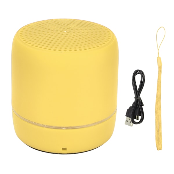 Kannettava Bluetooth5.0-kaiutin Basso Stereo 280Hz-16KHz Mini-matkakaiutin ulkoiluun Keltainen