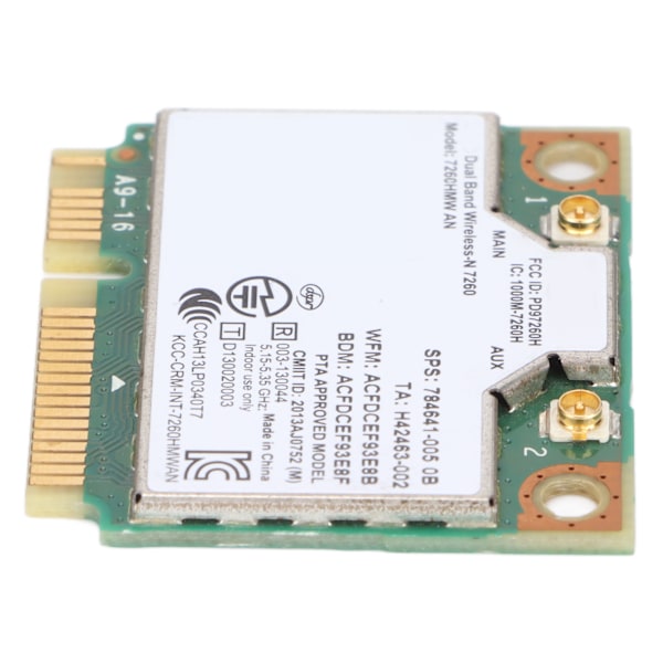 Nettverkskort 802.11a/B g/n Dual Band 2.4G/5G 300Mbps PCIE Trådløst Nettverkskort