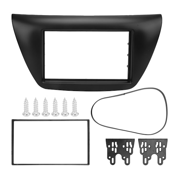 Bilradio ramme 2DIN center kontrol CD panel trim udskiftning til MITSUBISHI Lancer IX 2006